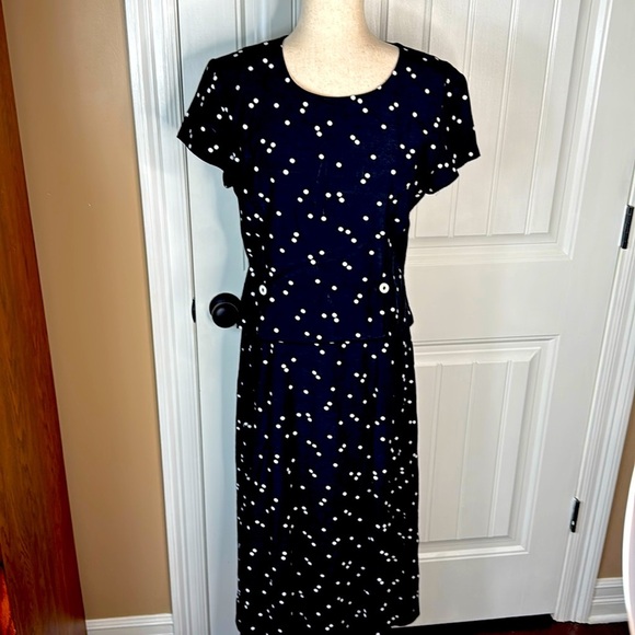 JulianTaylor Polka Dot  Dress Sz 10 - Picture 1 of 12
